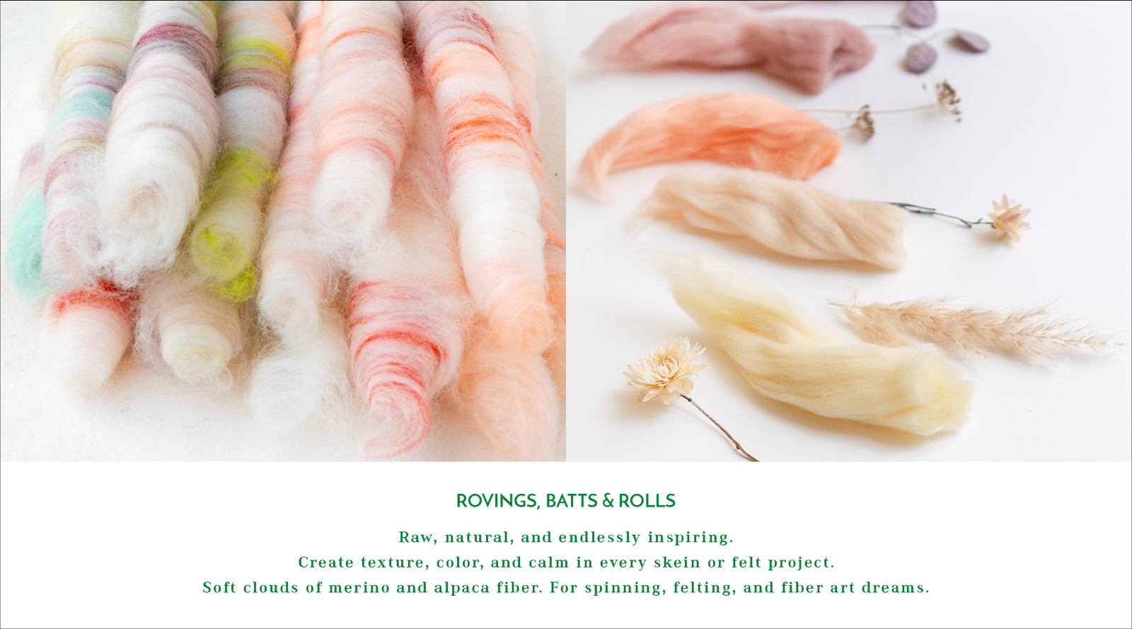 Rovings, Batts & Rolls