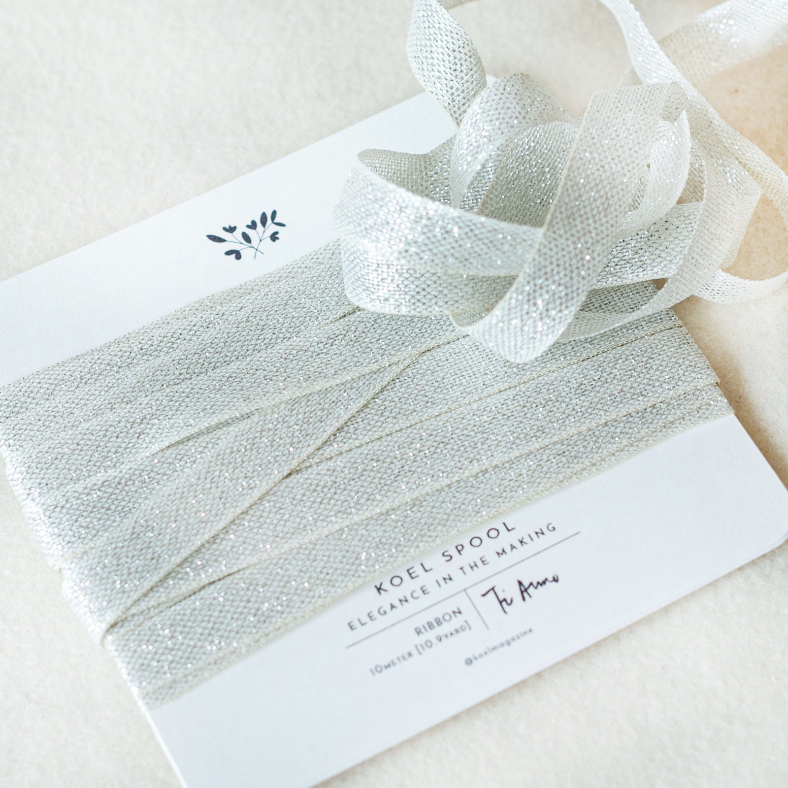 Italian Ribbon Argento Lame