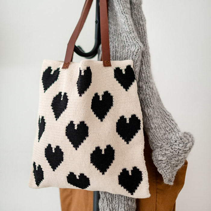 Crochet Kit: Hearts Bag