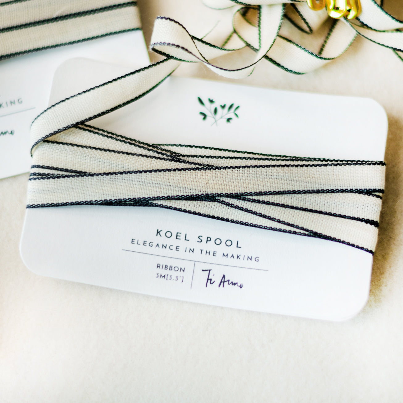 Italian Ribbon 10mm Black & White