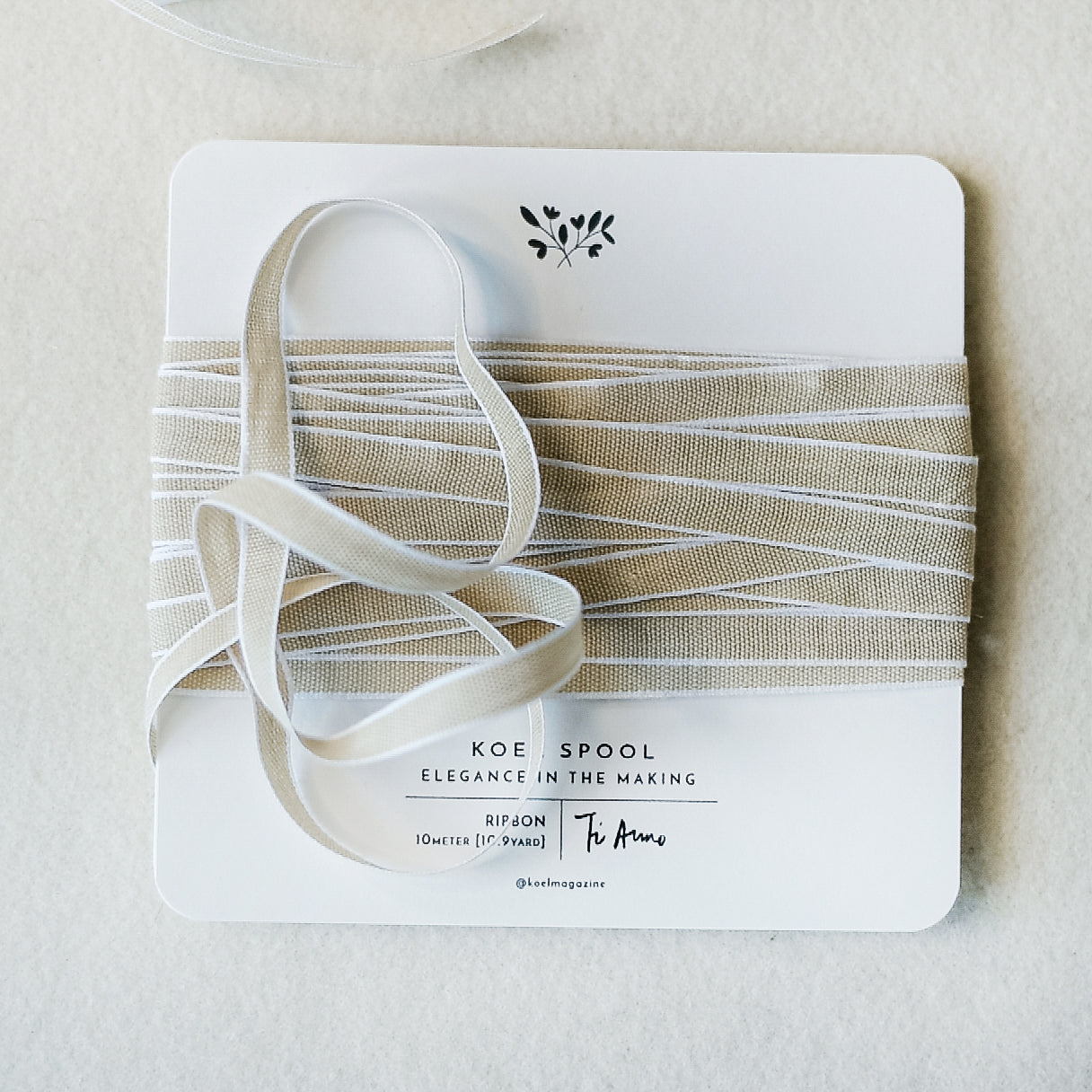 Italian Ribbon 10mm Natural