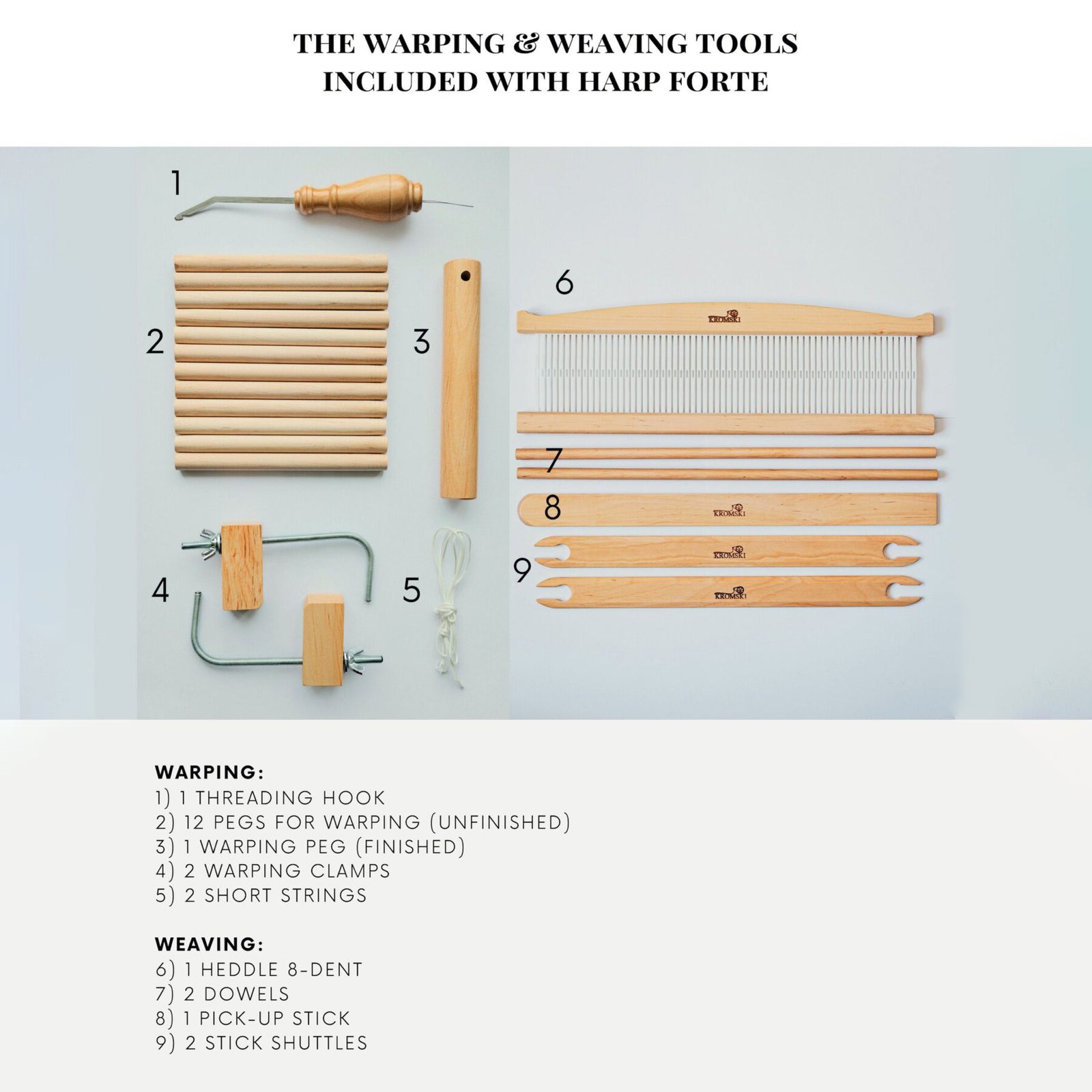 Kromski: Weaving The Harp Forte Rigid Heddle Loom