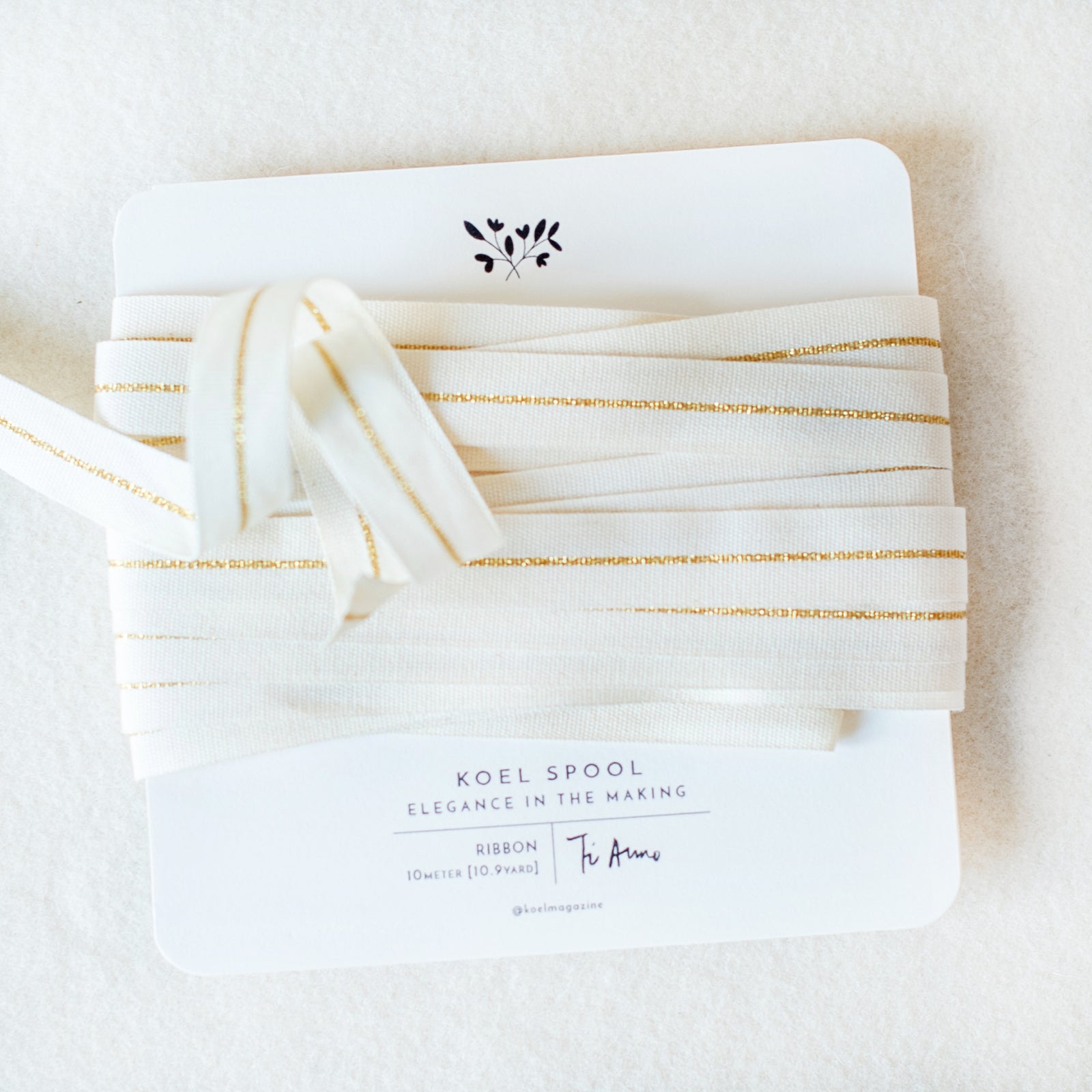 Italian Gold Striped Ribbon 17mm