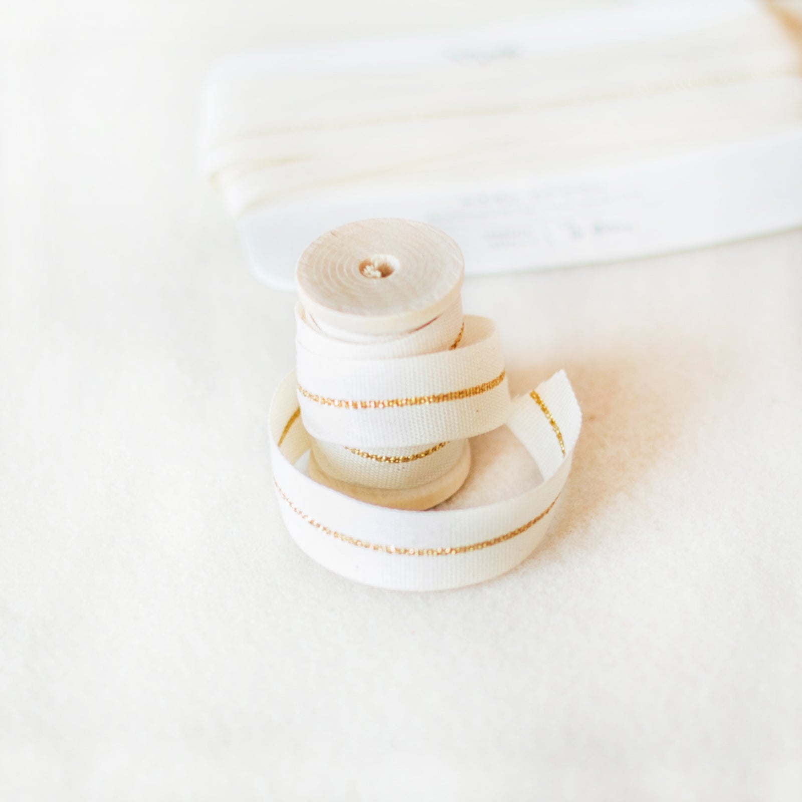 Italian Gold Striped Ribbon 17mm