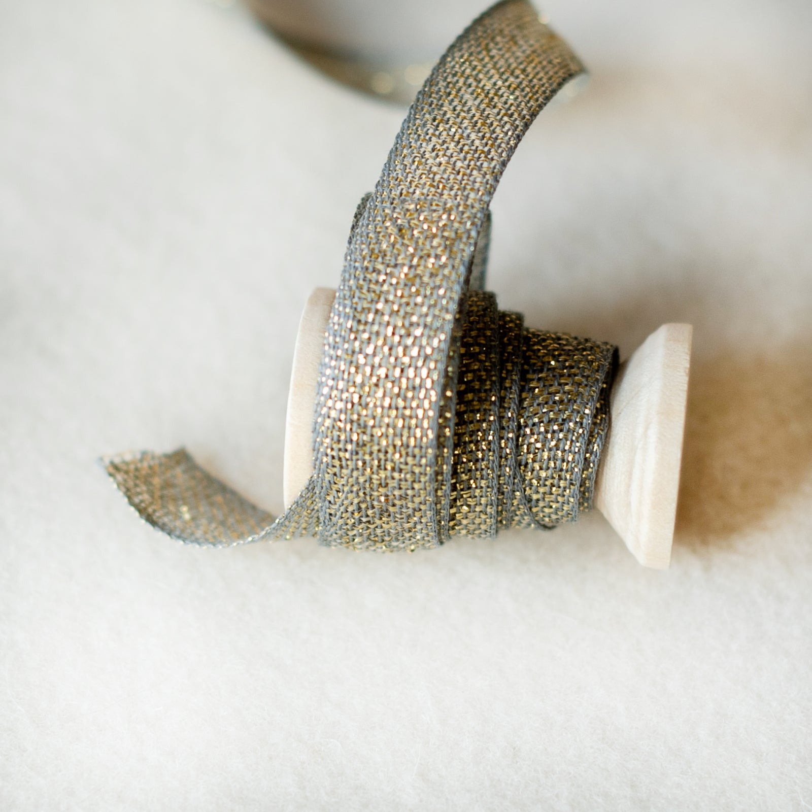 Italian Ribbon Verde Lame