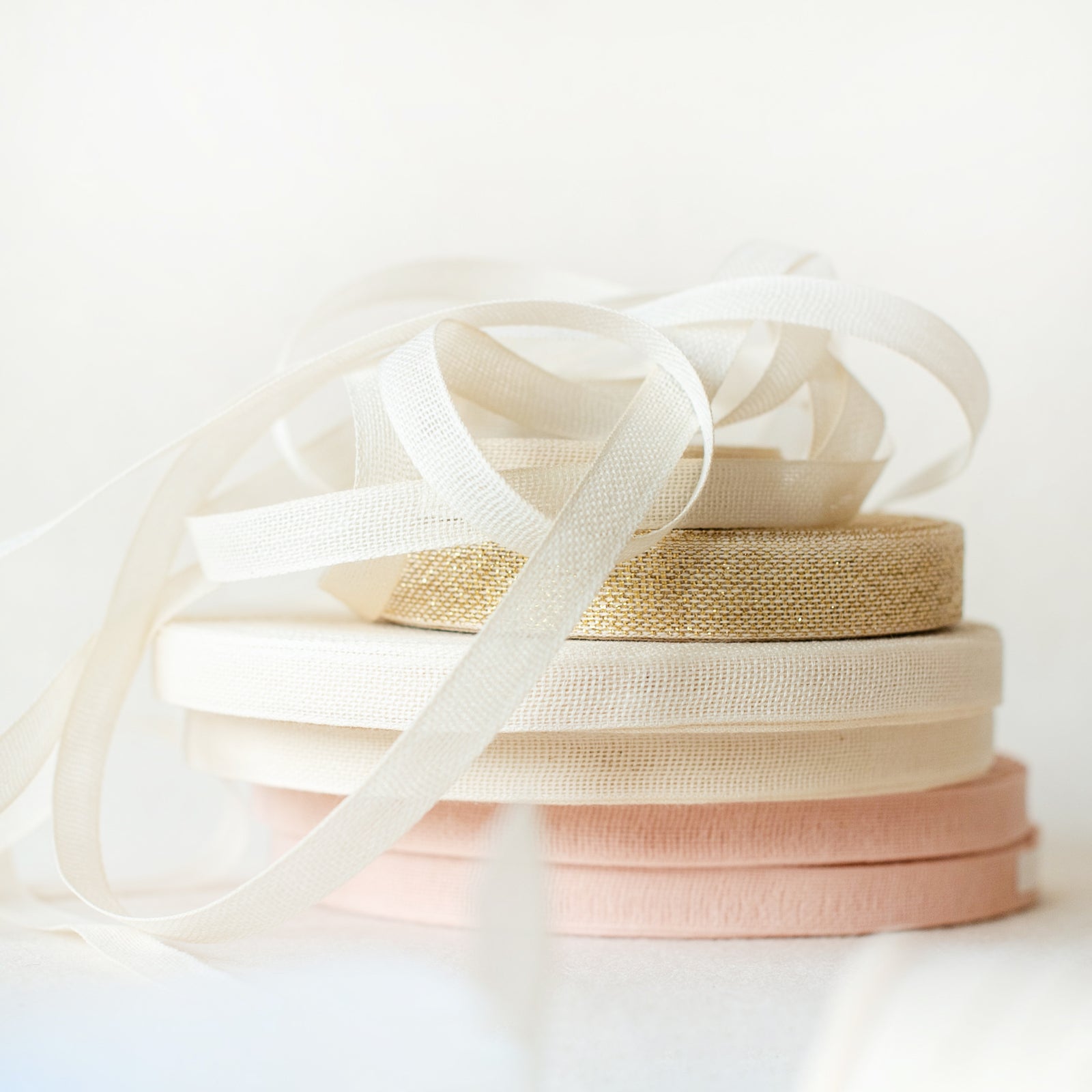 Italian Ribbon White Cotton