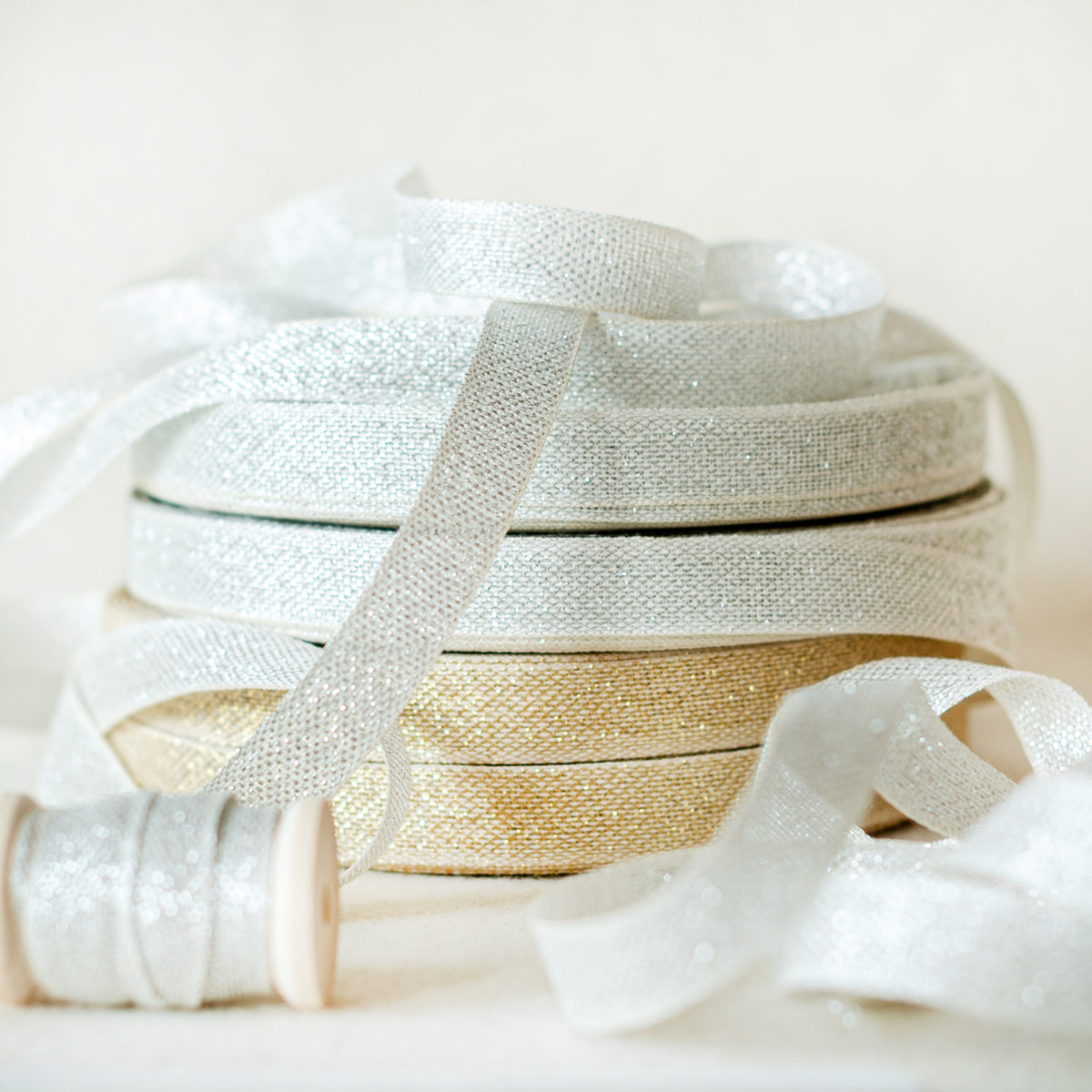 Italian Ribbon Argento Lame