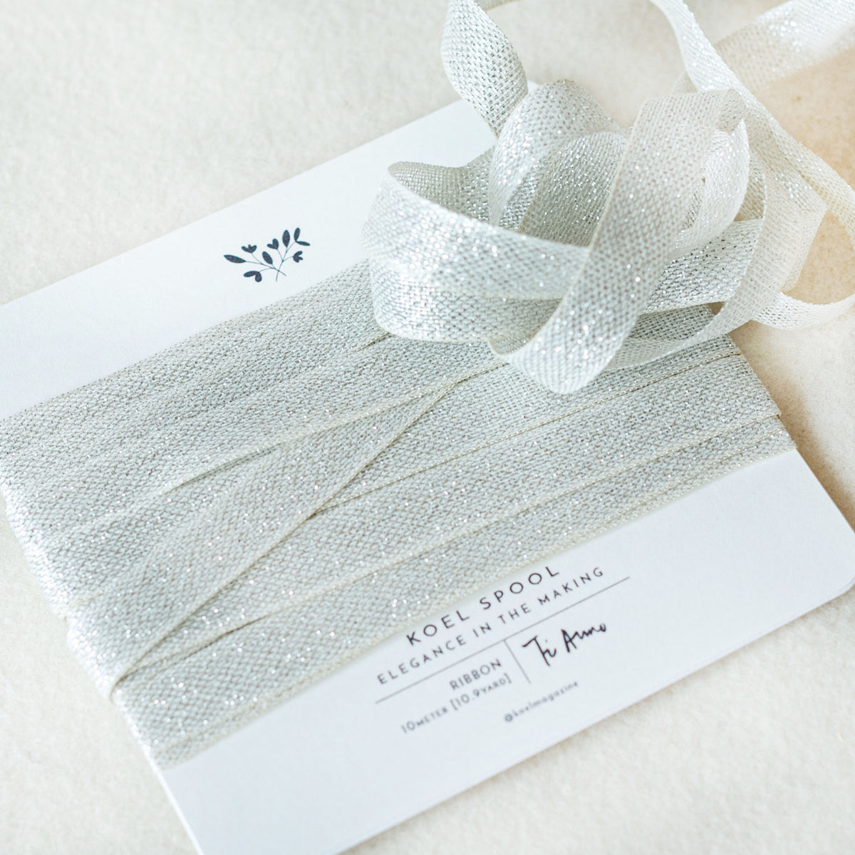 Italian Ribbon Argento Lame