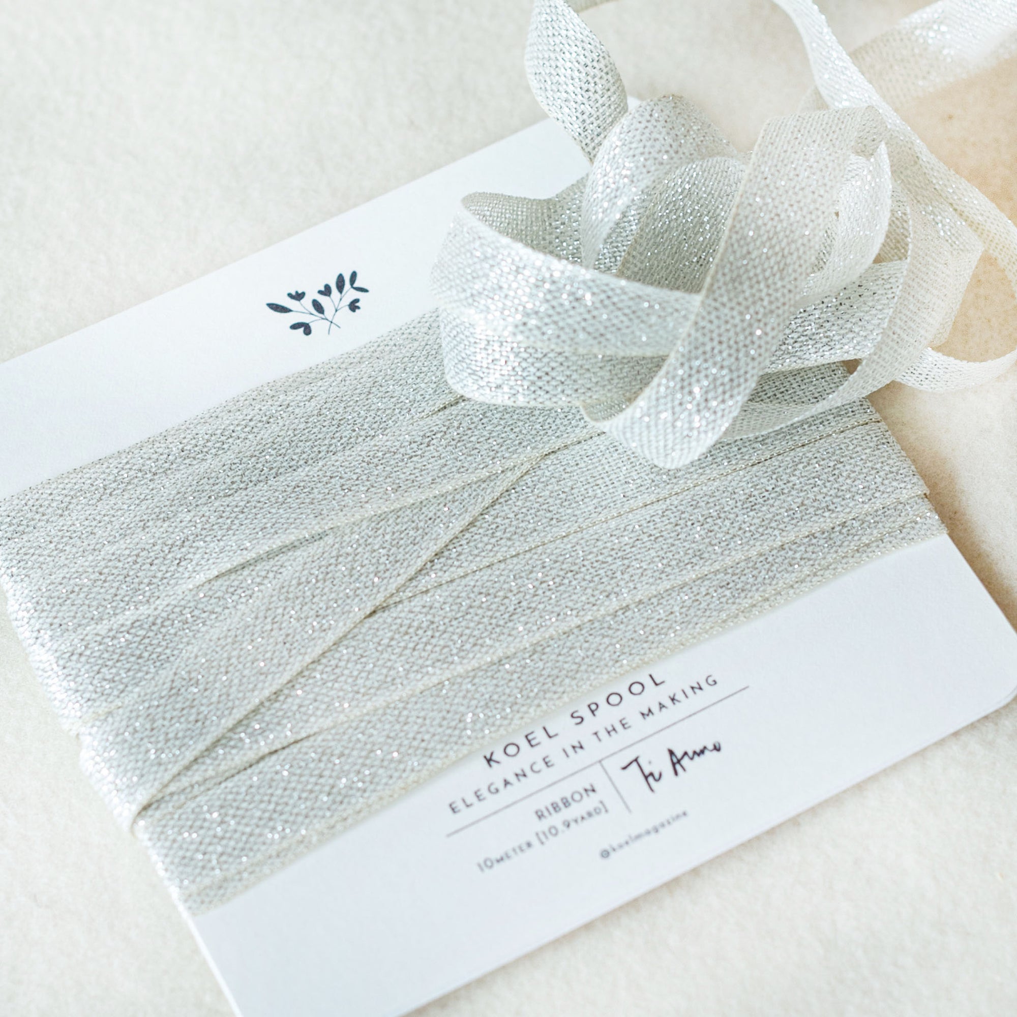 Italian Ribbon Argento Lame