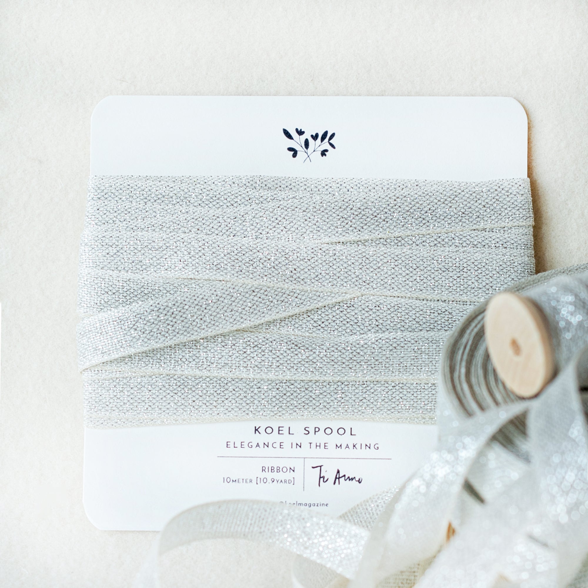 Italian Ribbon Argento Lame