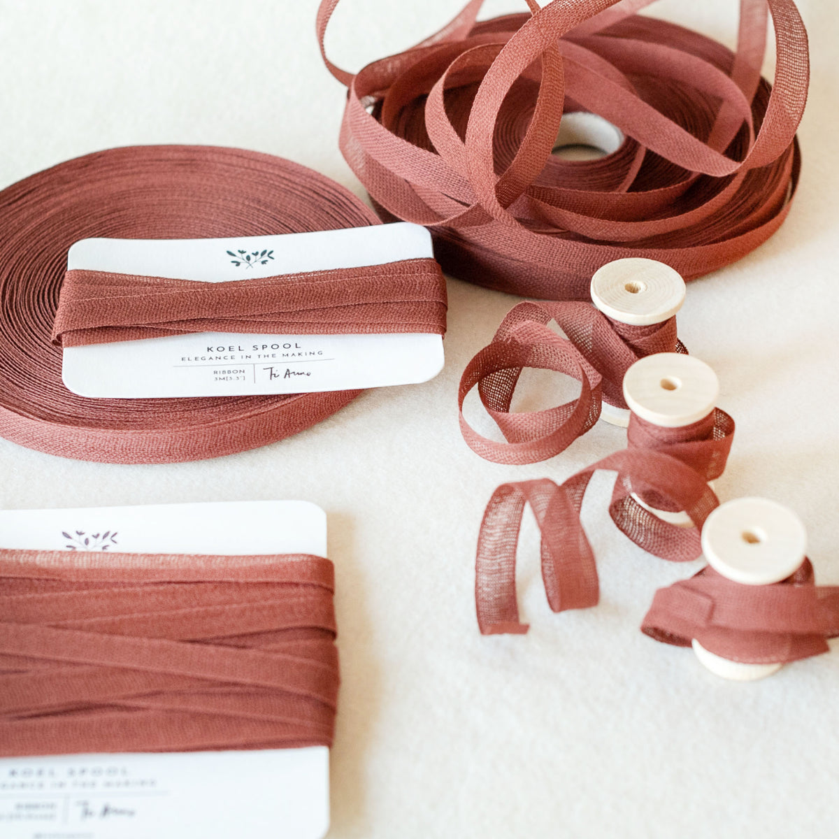 Italian Ribbon Burgundy Cotton