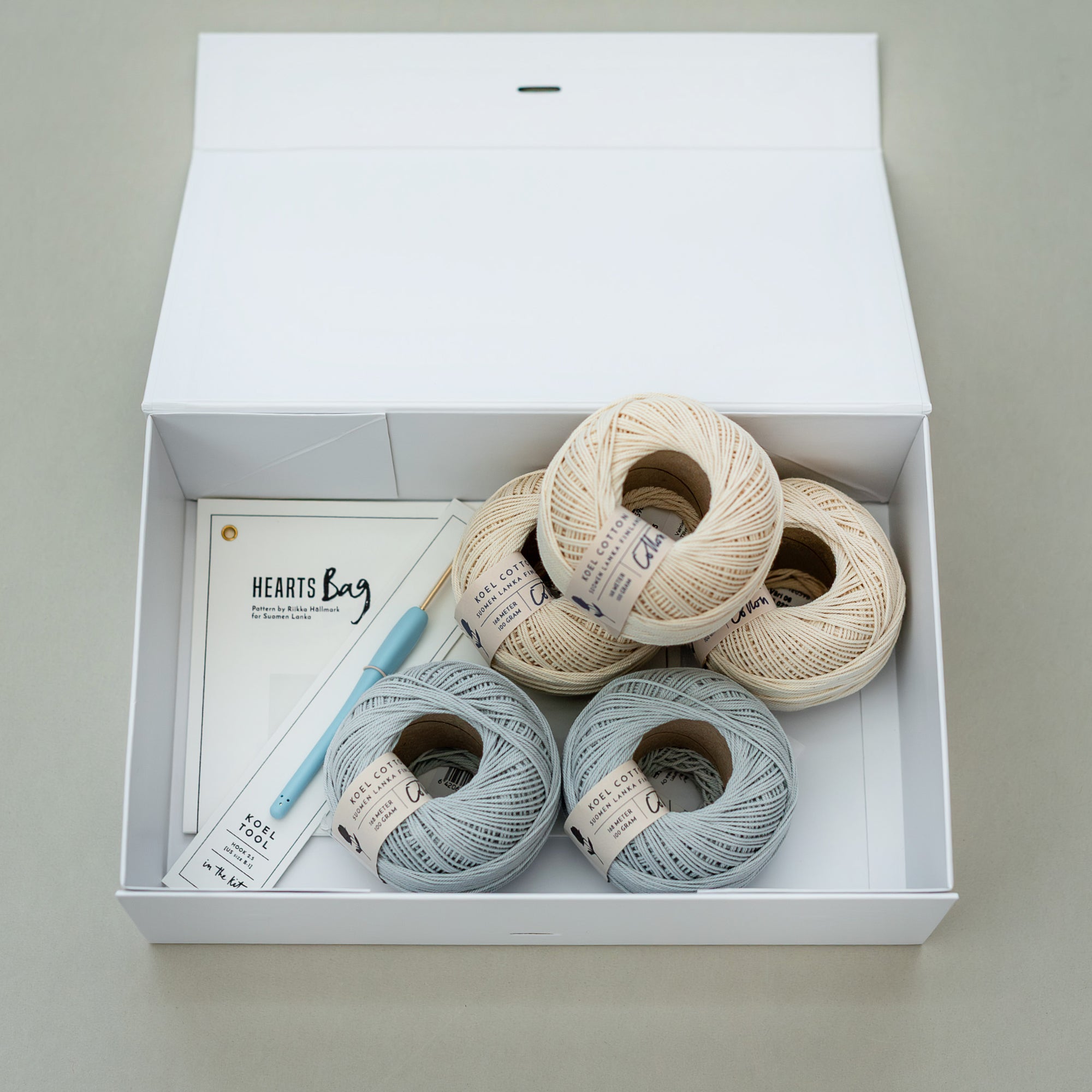 Crochet Kit: Hearts Bag