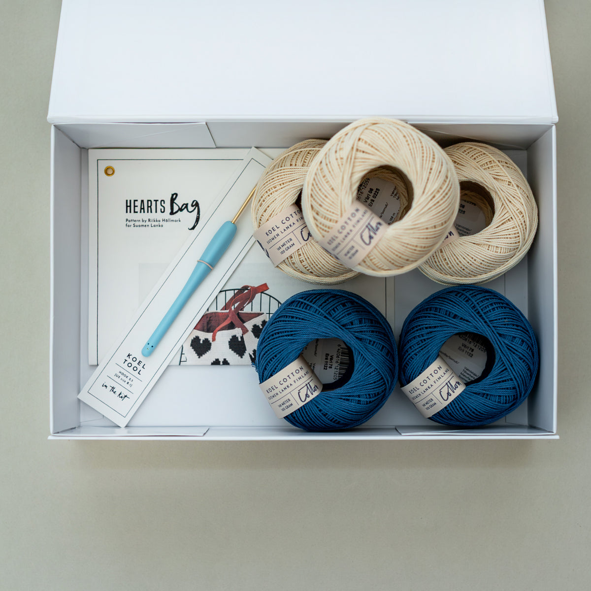 Crochet Kit: Hearts Bag