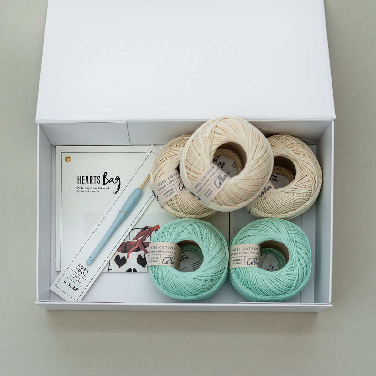 Crochet Kit: Hearts Bag