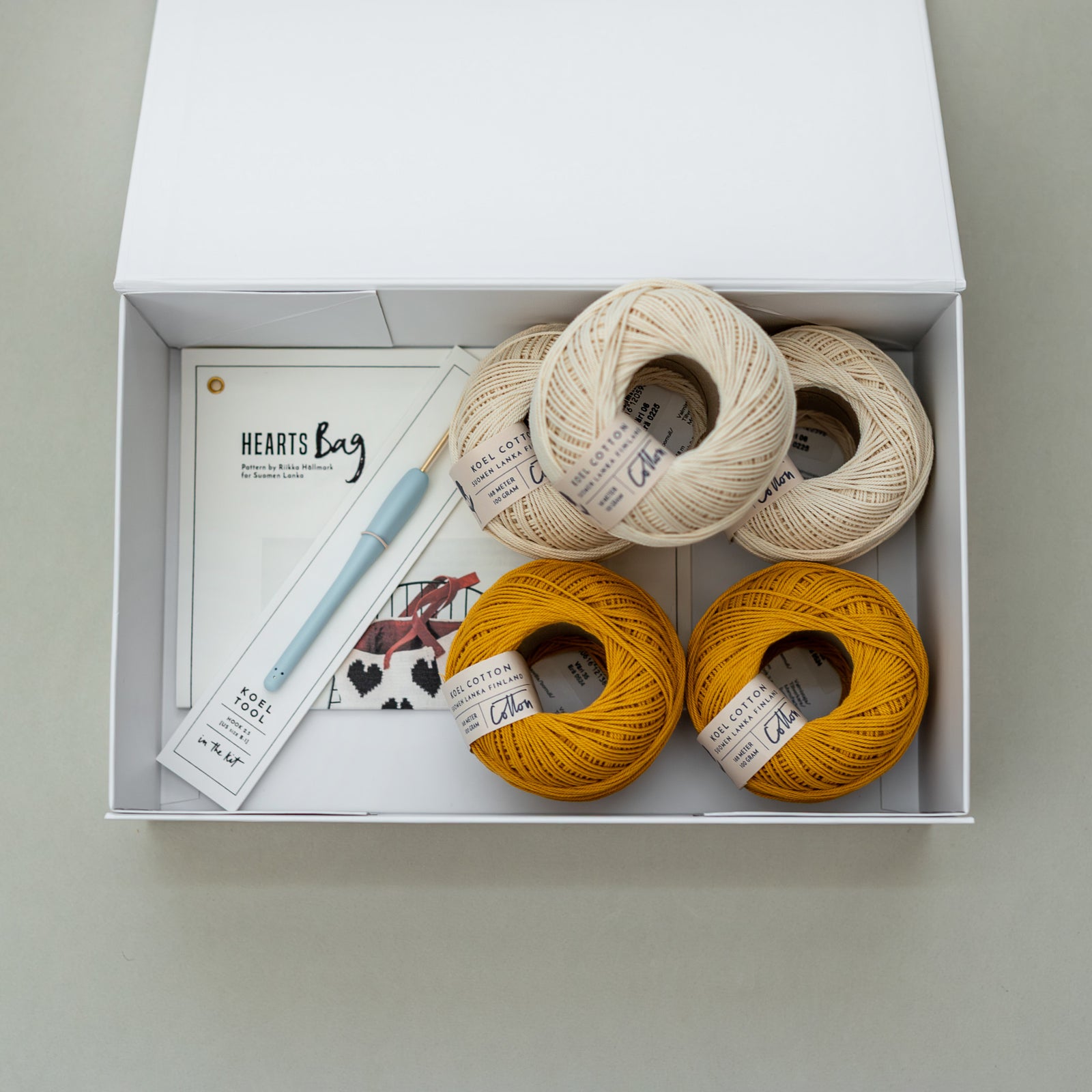 Crochet Kit: Hearts Bag