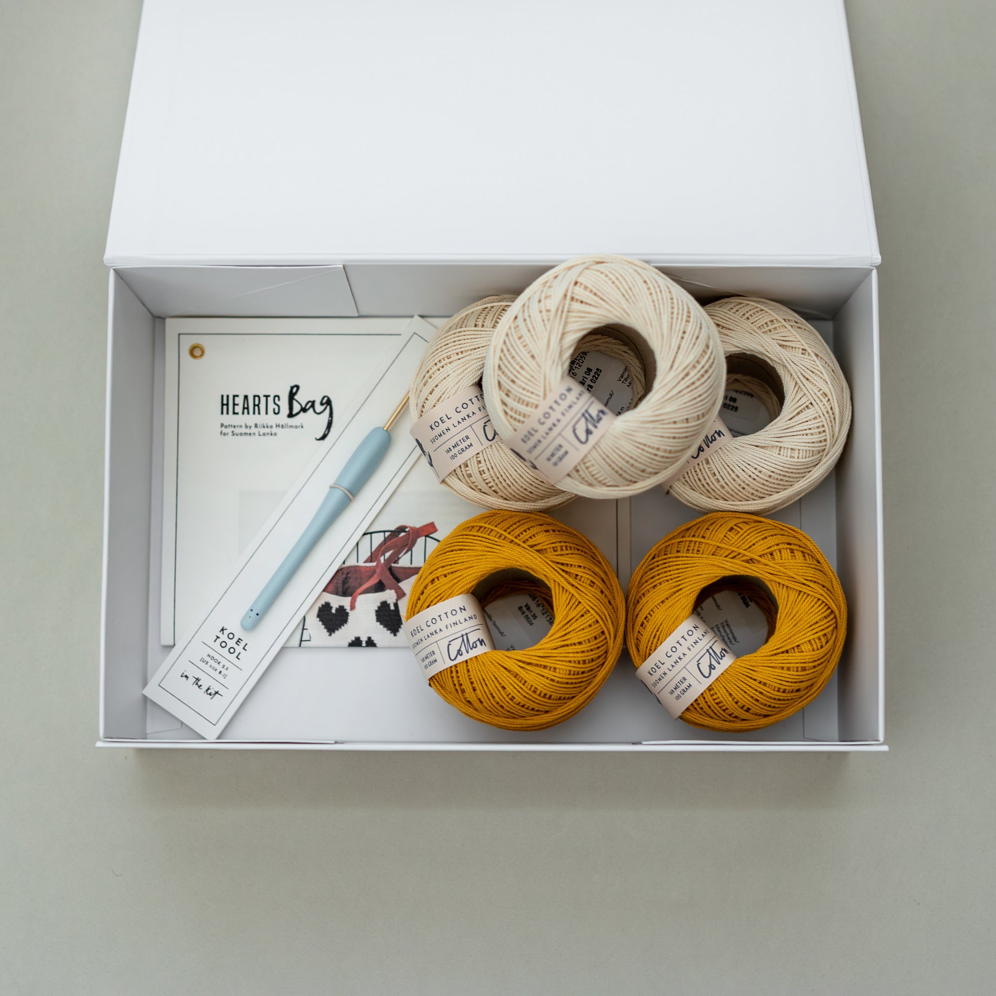 Crochet Kit: Hearts Bag