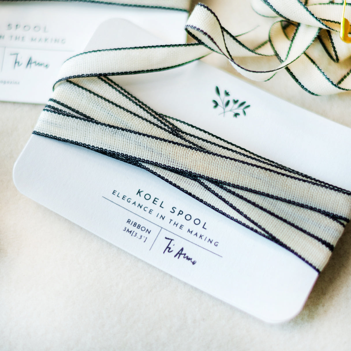 Italian Ribbon 10mm Black & White