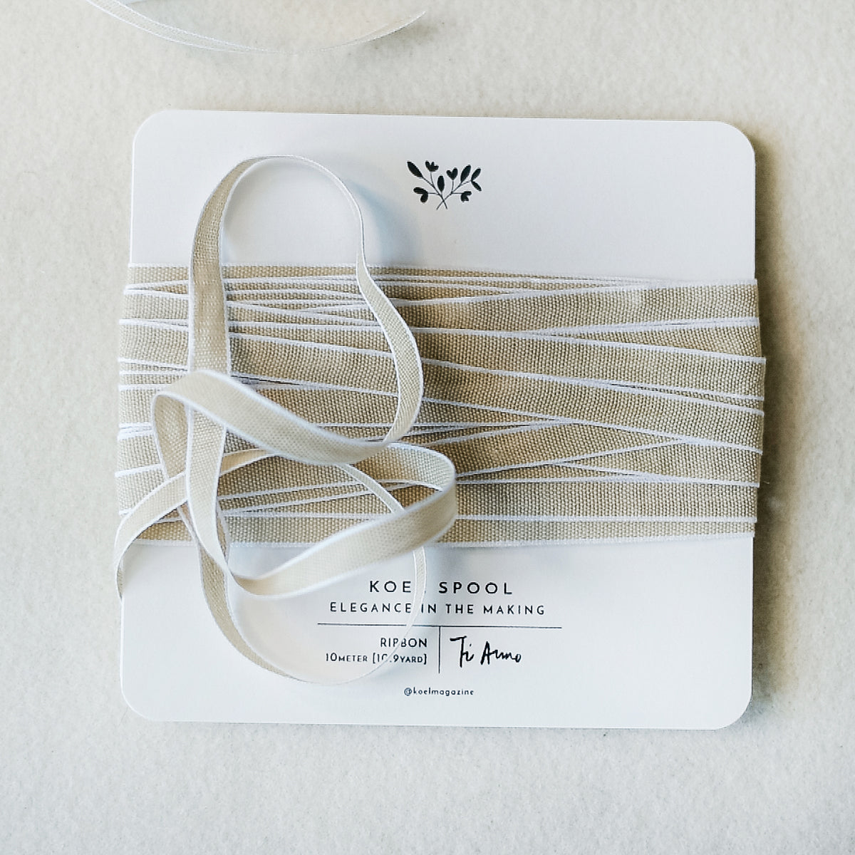 Italian Ribbon 10mm Natural