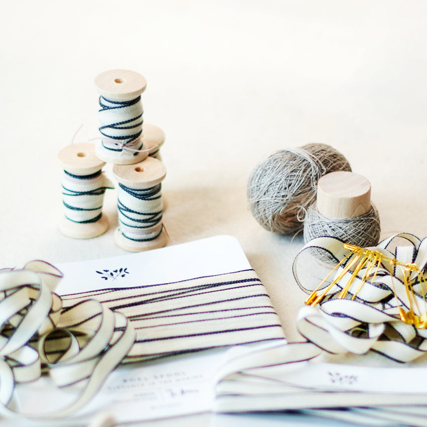 Italian Ribbon 10mm Black &amp; White