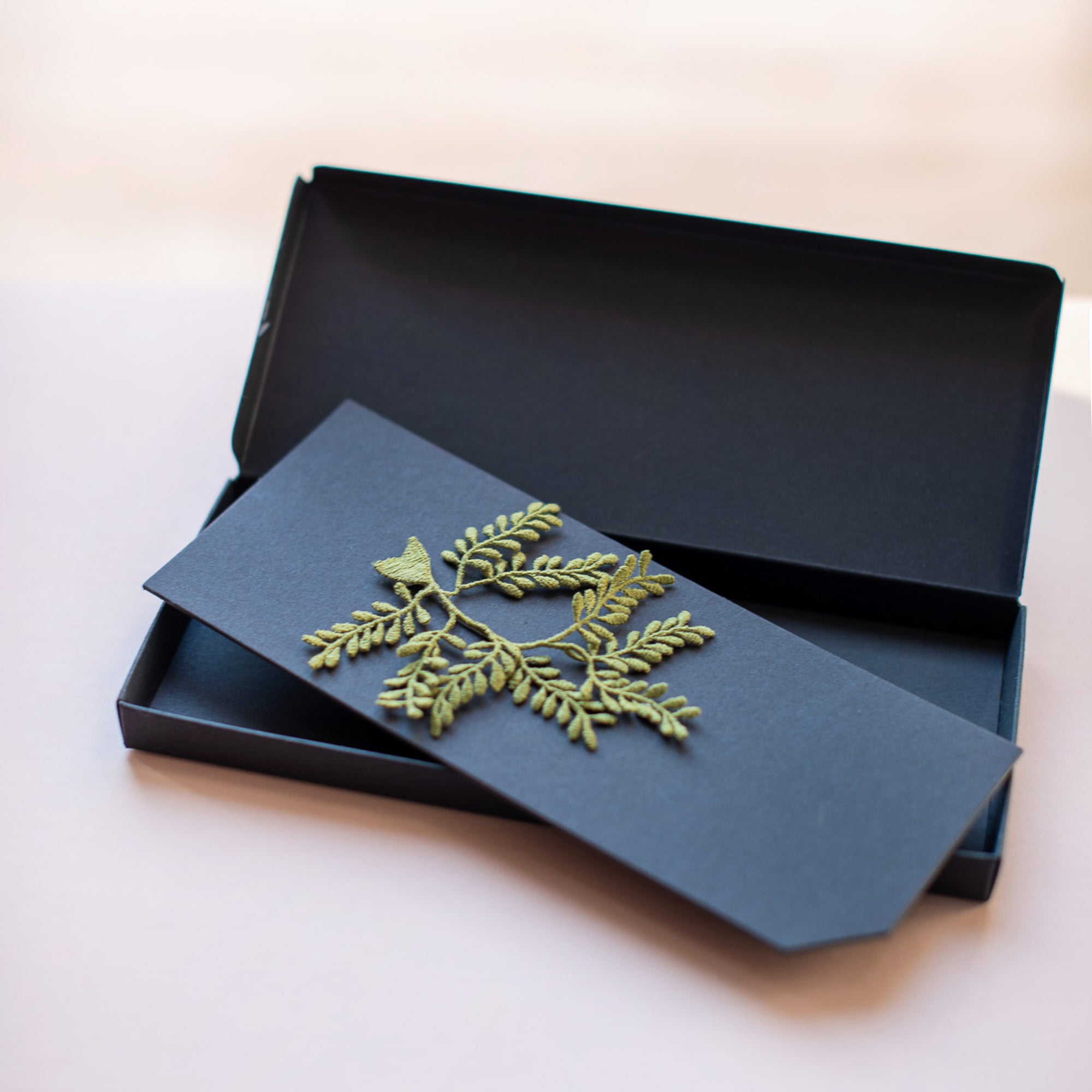 Olive Branch Embroidered Brooch