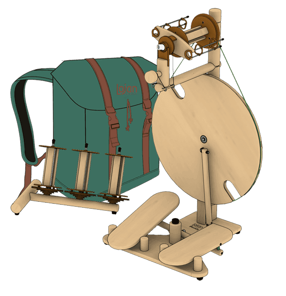 Lojan: Travel Buddy Spinning Wheel with Backpack