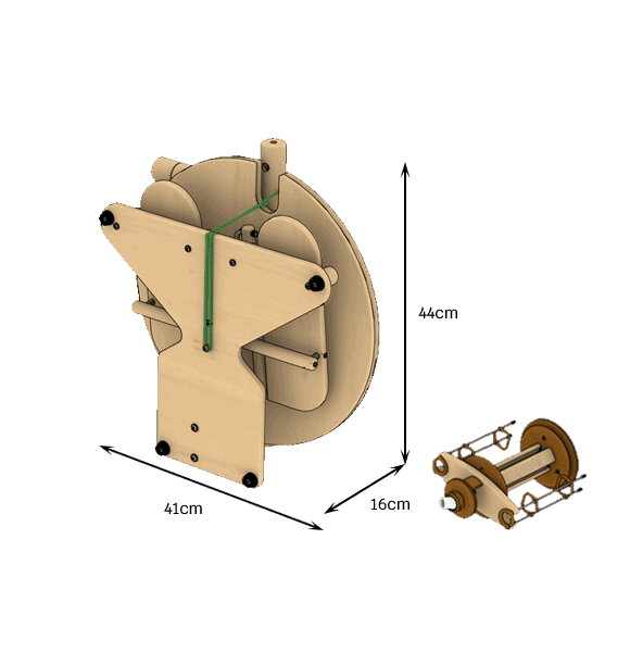 Lojan: Travel Buddy Spinning Wheel with Backpack
