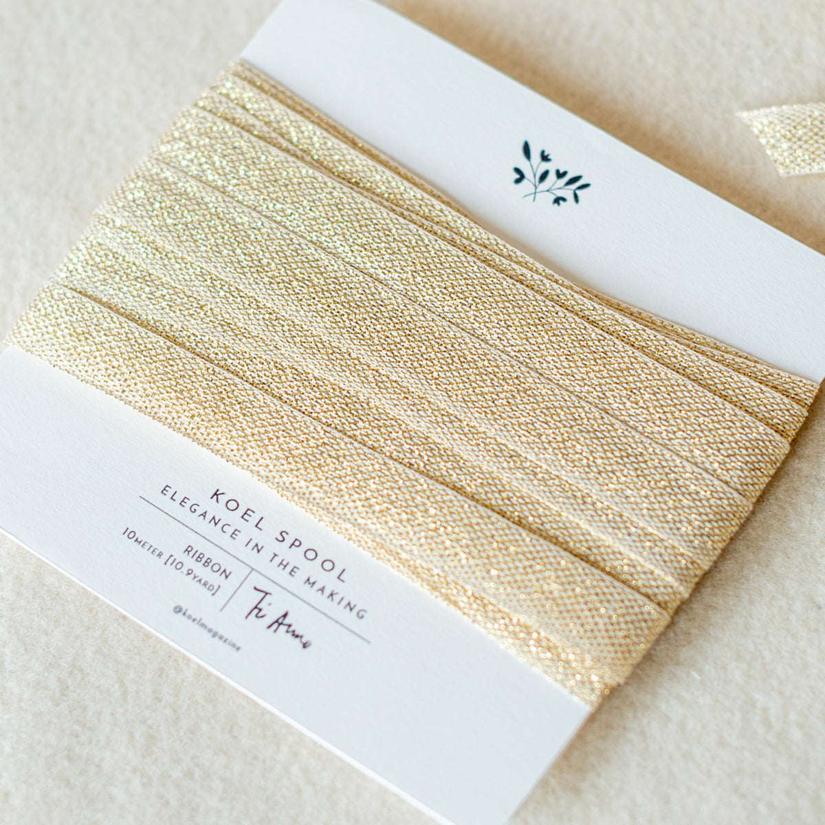 Italian Ribbon Oro Lame