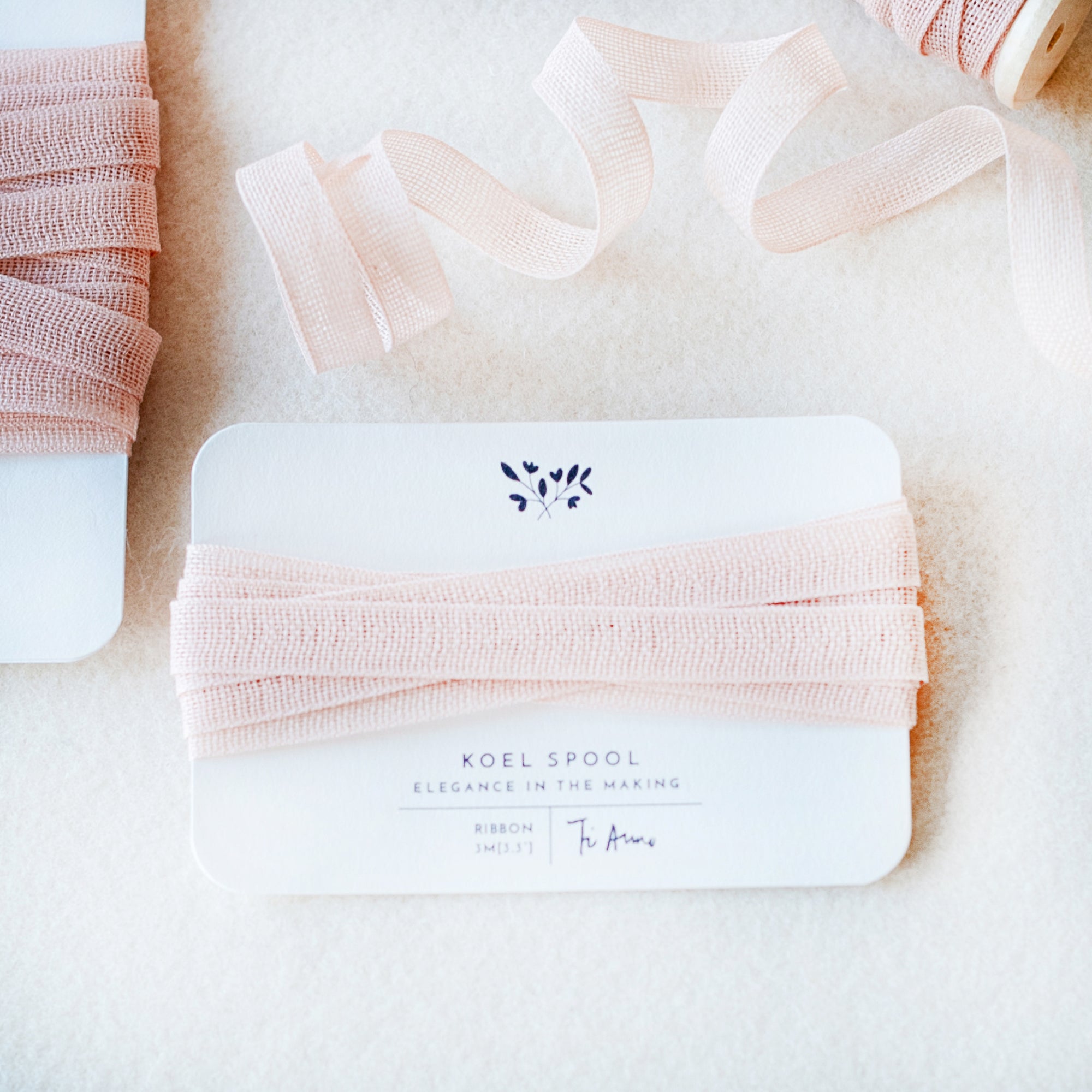 Italian Ribbon Pink Cotton