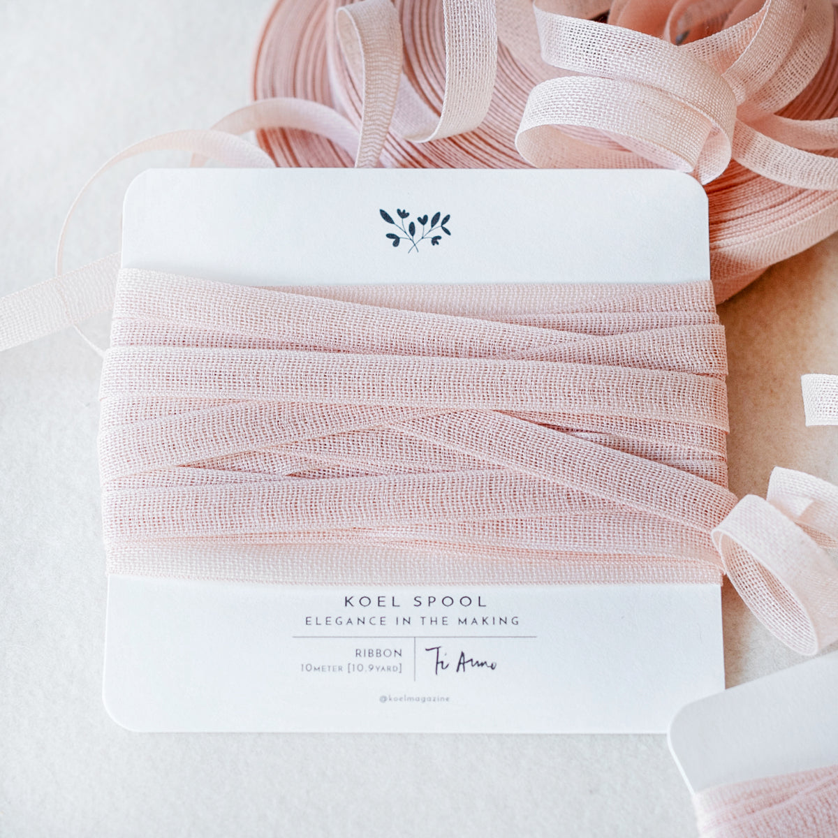 Italian Ribbon Pink Cotton