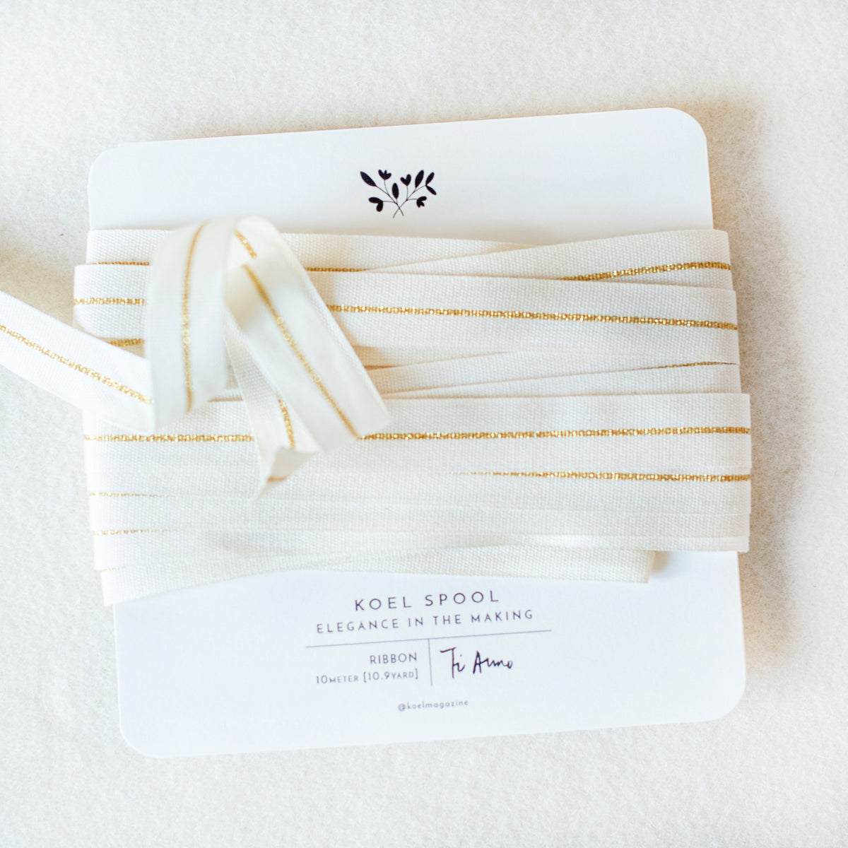 Italian Gold Striped Ribbon 17mm