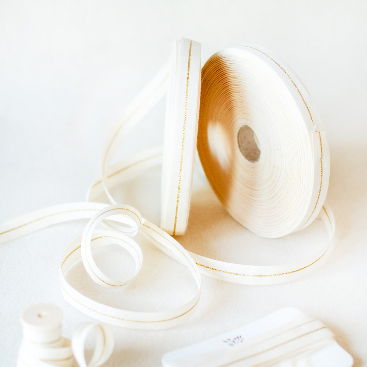 Italian Gold Striped Ribbon 17mm