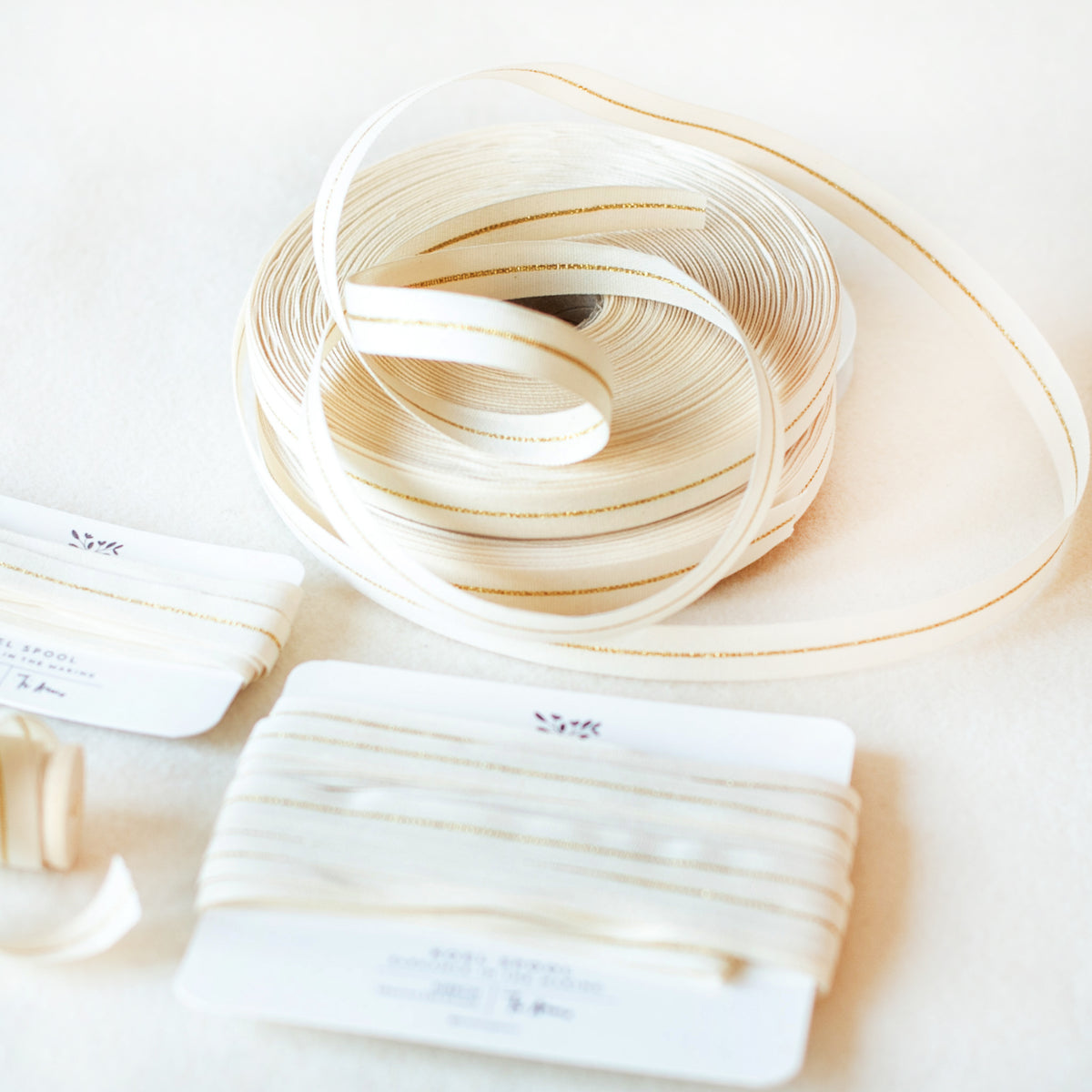 Italian Gold Striped Ribbon 17mm