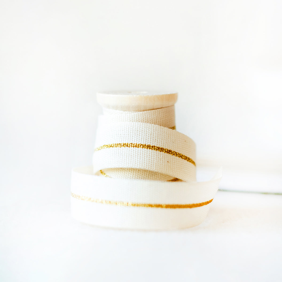 Italian Gold Striped Ribbon 17mm