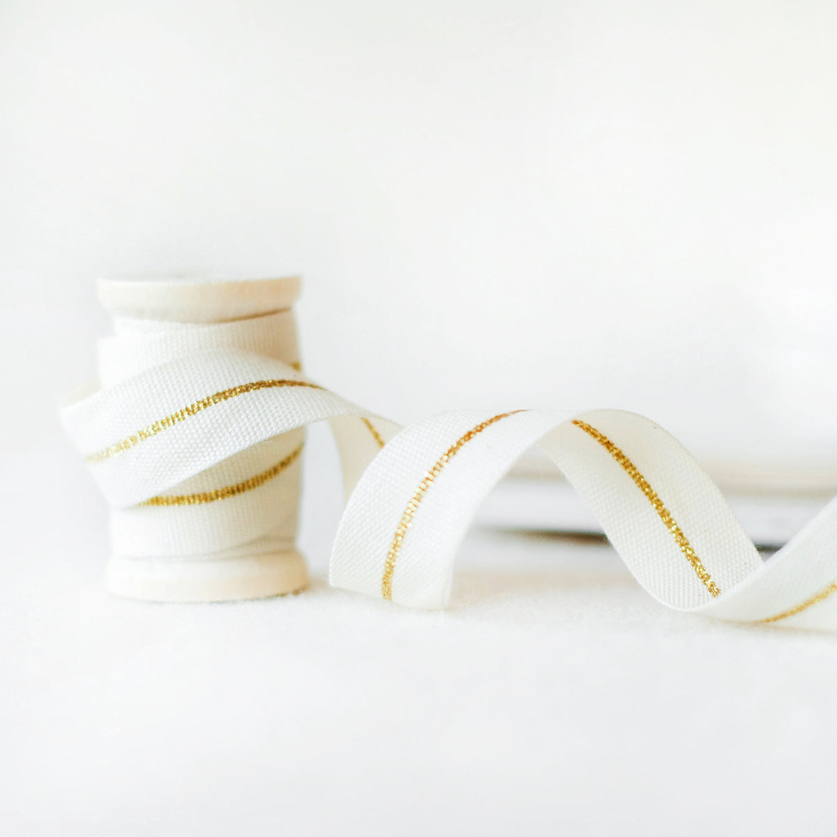 Italian Gold Striped Ribbon 17mm