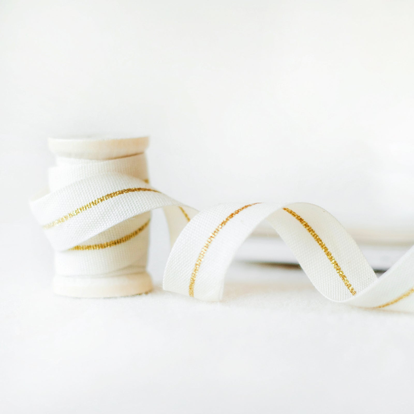 Italian Gold Striped Ribbon 17mm