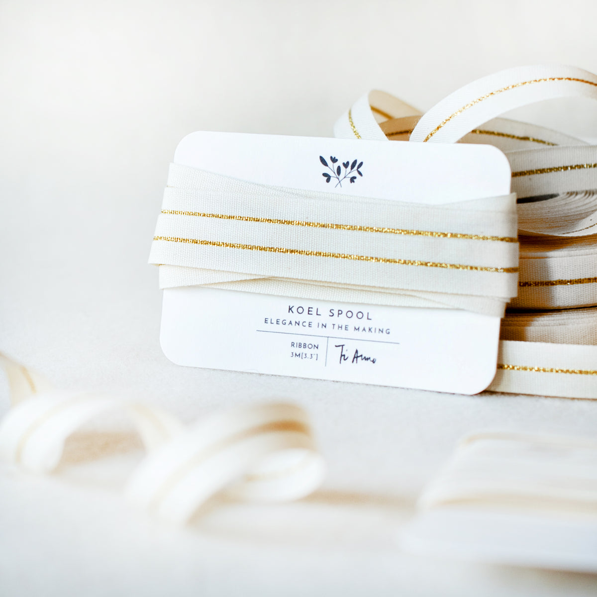 Italian Gold Striped Ribbon 17mm