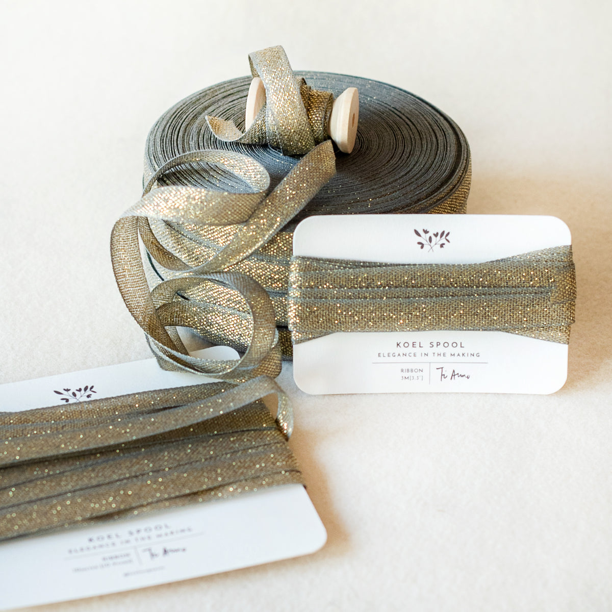 Italian Ribbon Verde Lame