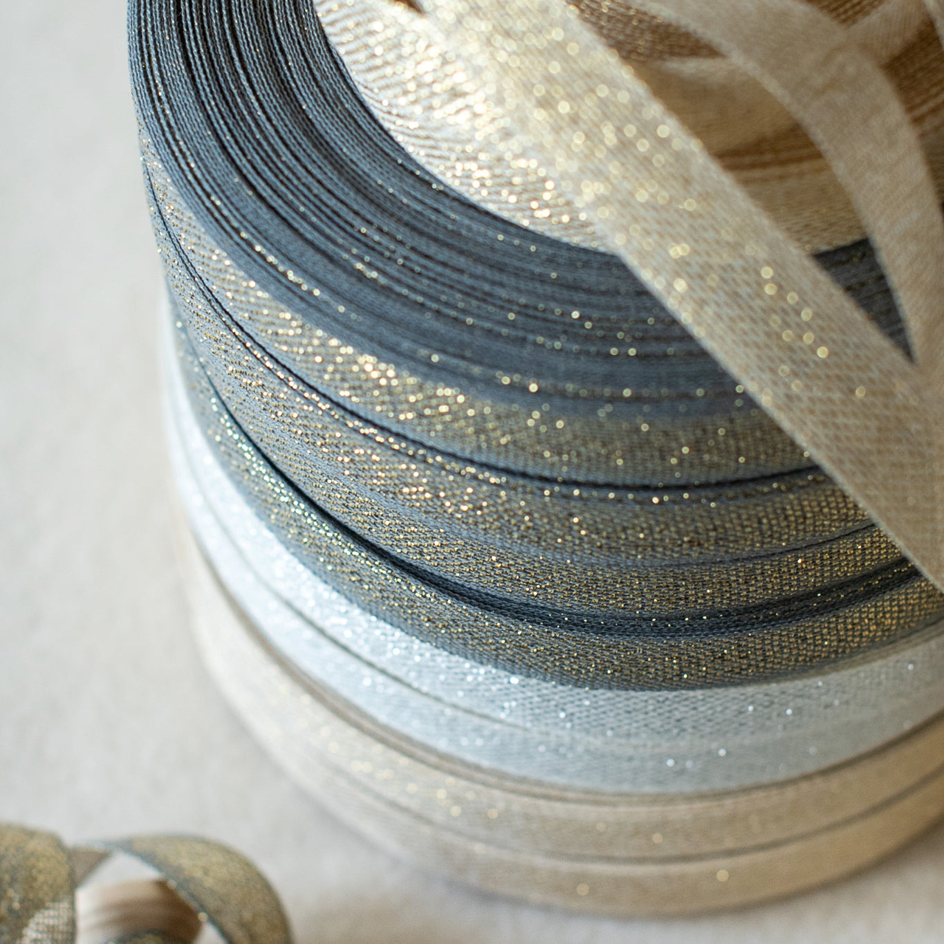 Italian Ribbon Verde Lame