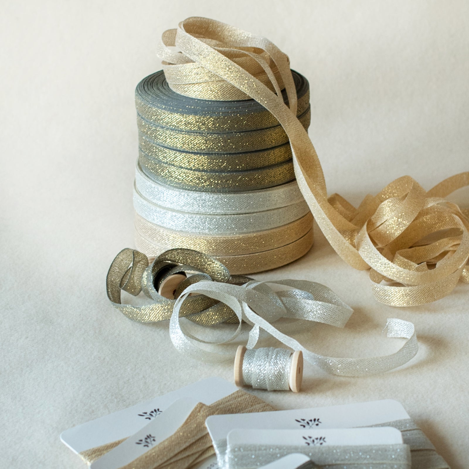 Italian Ribbon Verde Lame