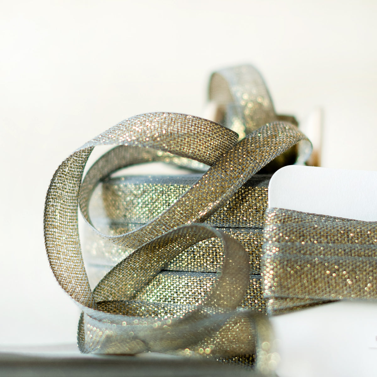 Italian Ribbon Verde Lame