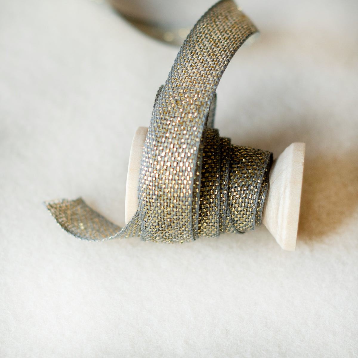 Italian Ribbon Verde Lame