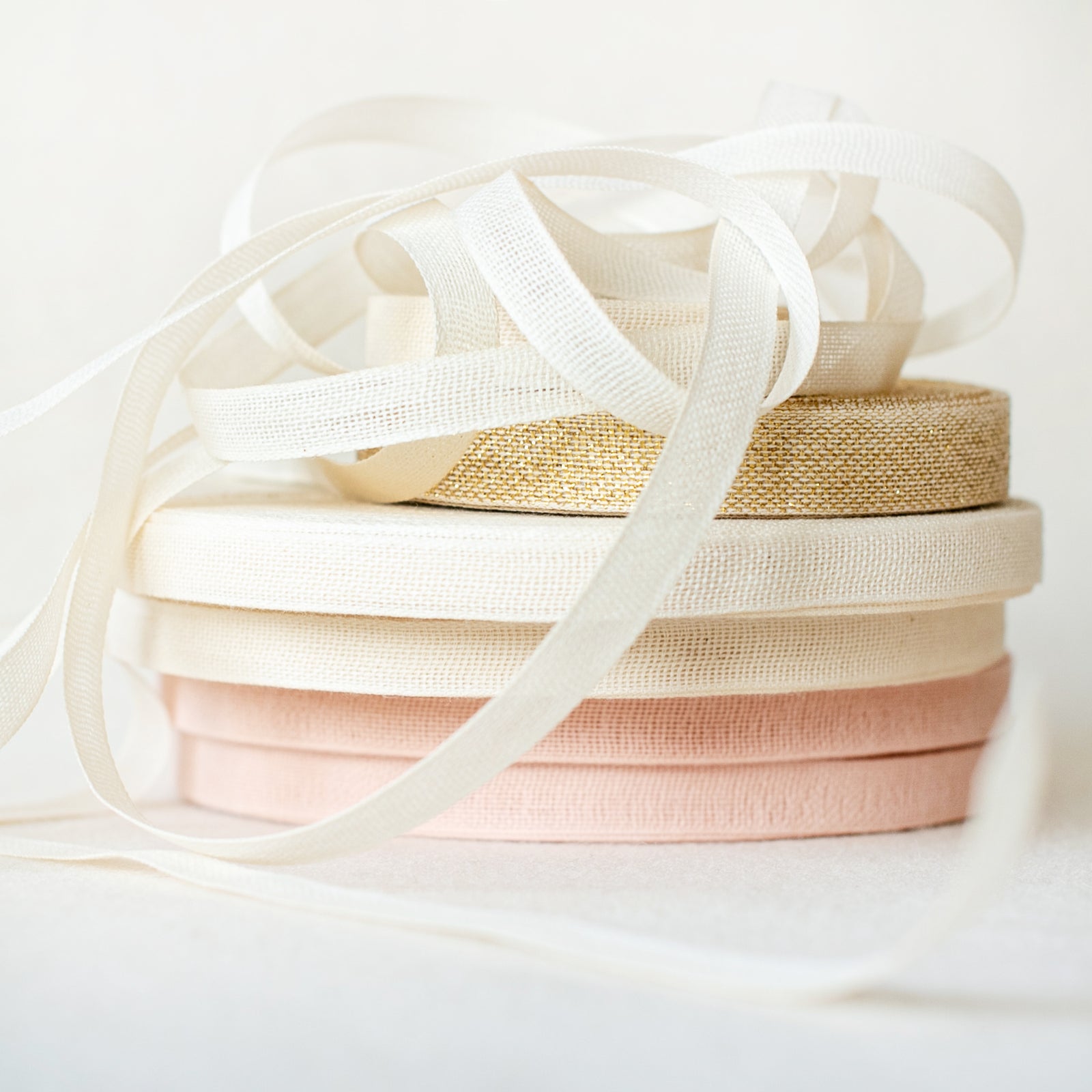 Italian Ribbon White Cotton