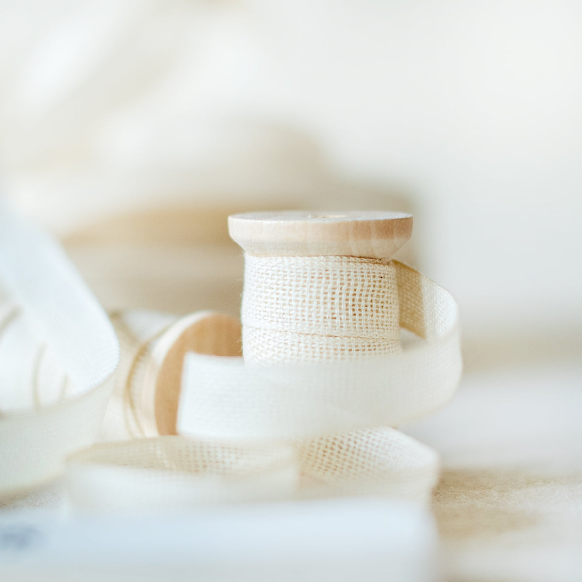 Italian Ribbon White Cotton