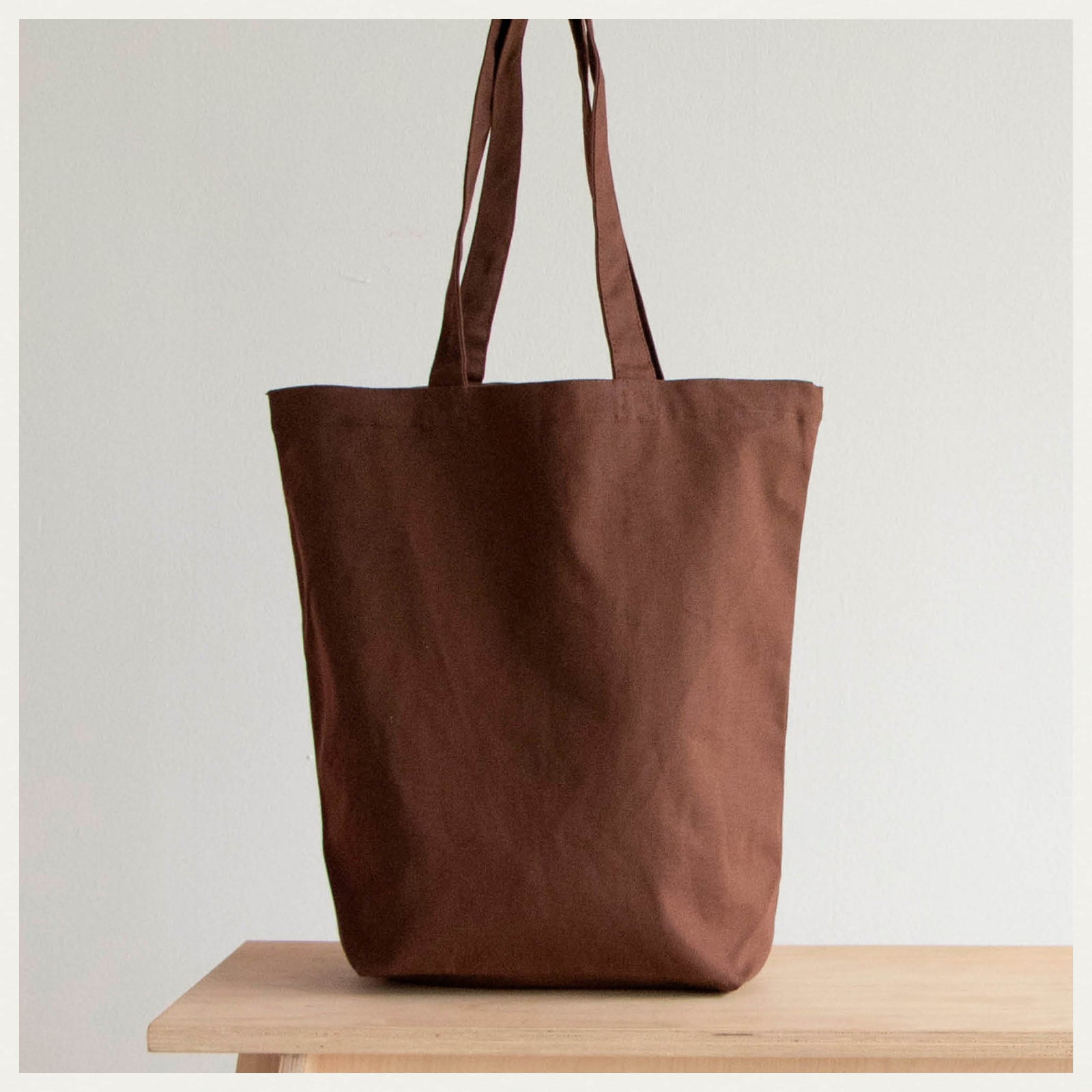 Cotton Stuffed Handle Bag in Spice
