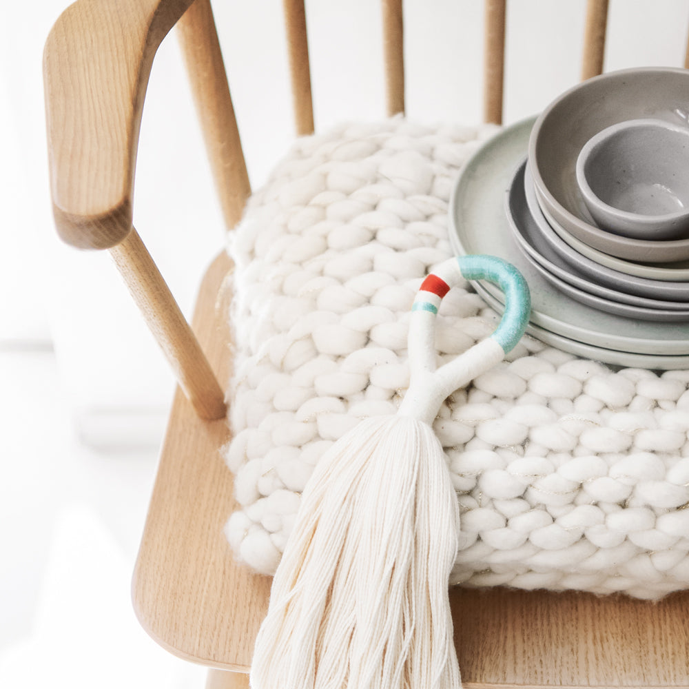 KOEL Handmade: Tassel - Stone &amp; Blues