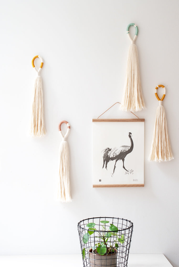 KOEL Handmade: Tassel - White